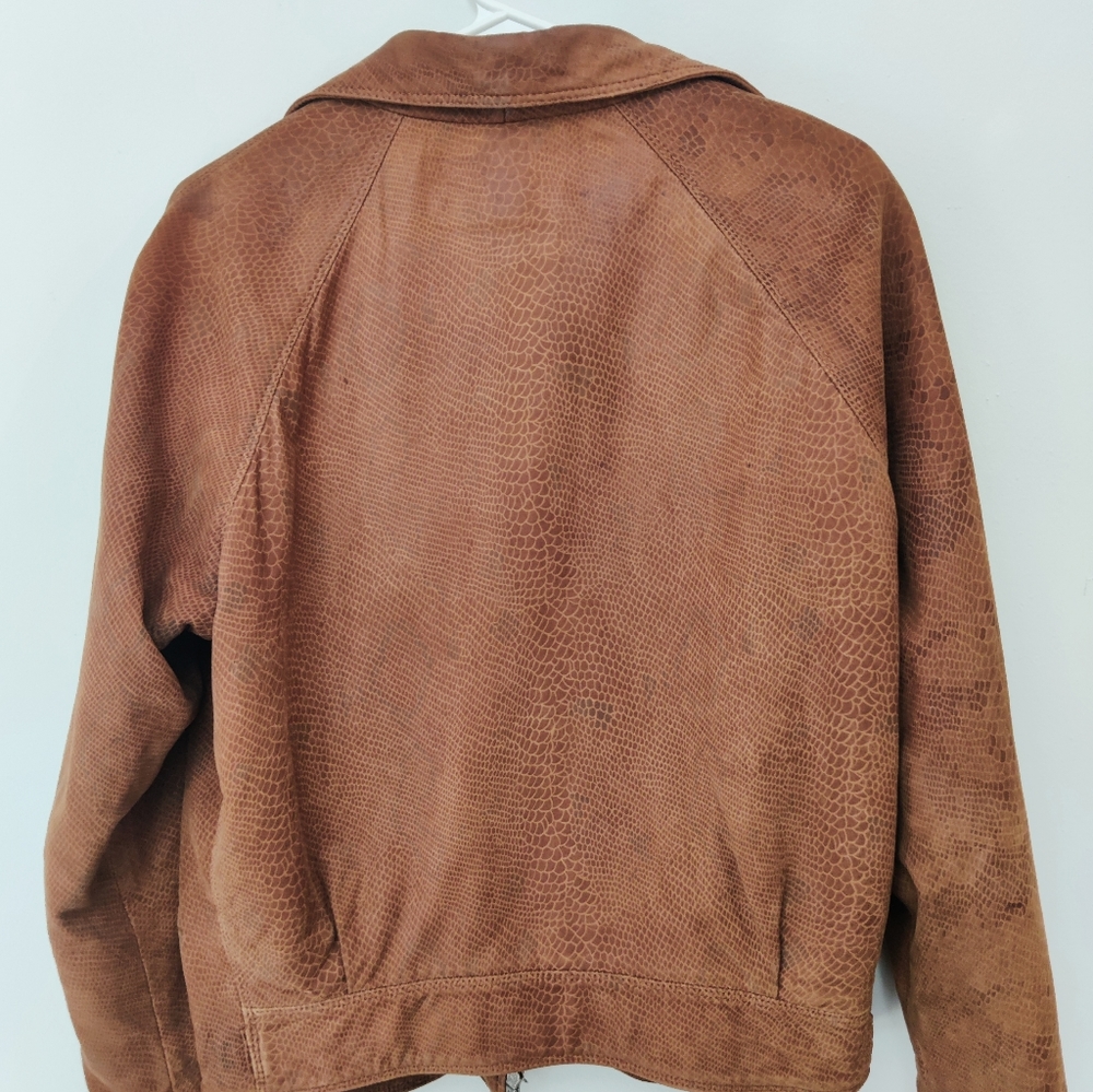 Vintage 1994 Gianni Versace Python Print Brown Bi… - image 6